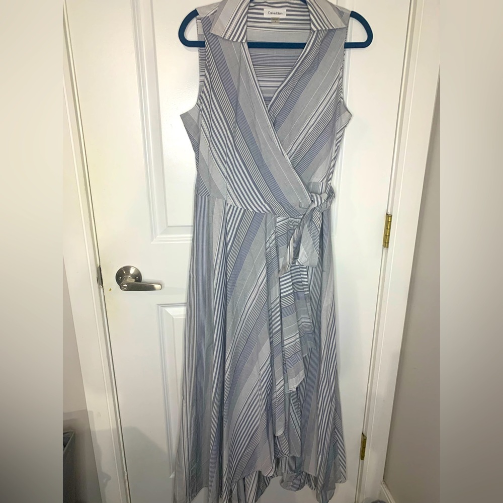 Calvin Klein Maxi wrap dress, size 6!